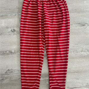Red and White Striped PJ Pants